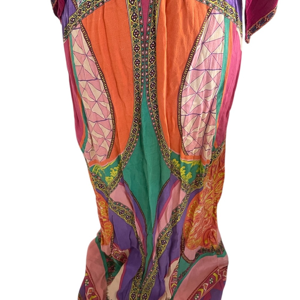 Flying Tomato Bohemian Gypsy Dress, Multi colored, Large - Picture 5 of 6